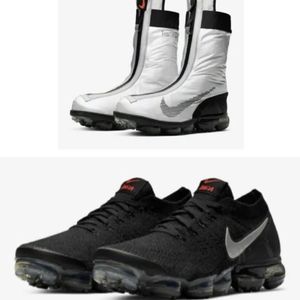 Nike Vapormax Flyknit Gator ISPA Silver Black Size 6.5 Men AR8557-001